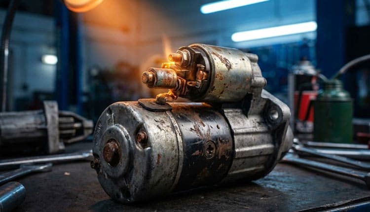 неисправность магнитного переключателя стартера