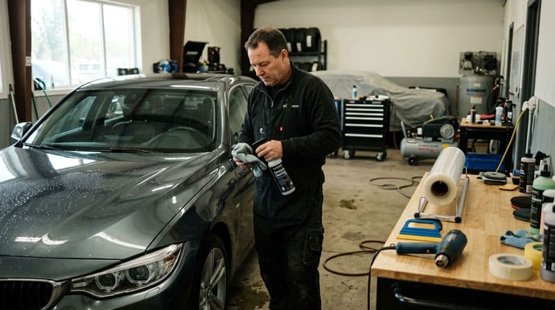 Нанесение керамики на авто