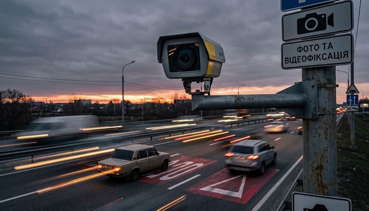 На дорогах Украины с 6 марта будут работать еще 37 камер фиксации нарушений ПДД — МВД