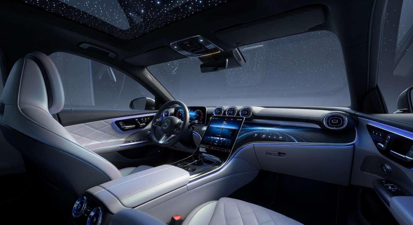 Новый Mercedes C-Class 2026: огромный экран и революция в интерьере до премьеры