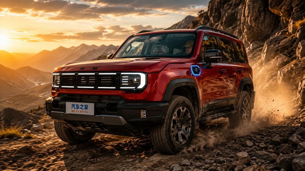 BAIC BJ40 EREV: рамный внедорожник с гибридной тягой и запасом хода 1200 км