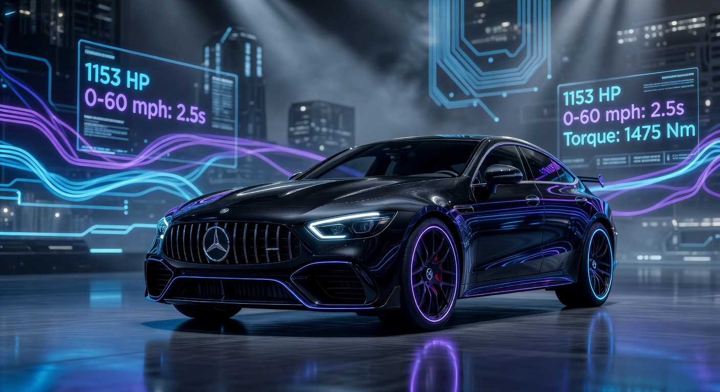 Mercedes-AMG GT 4-Door Electric: 1153 л.с. и разгон до 100 км/ч за 2 секунды — конец эпохи V8