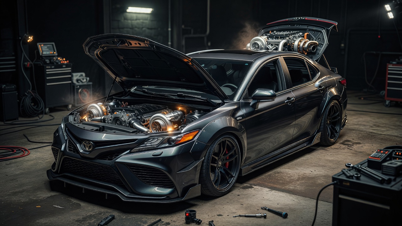 Toyota Camry с двумя двигателями на 700 л.с.: самый странный тюнинг японского бестселлера