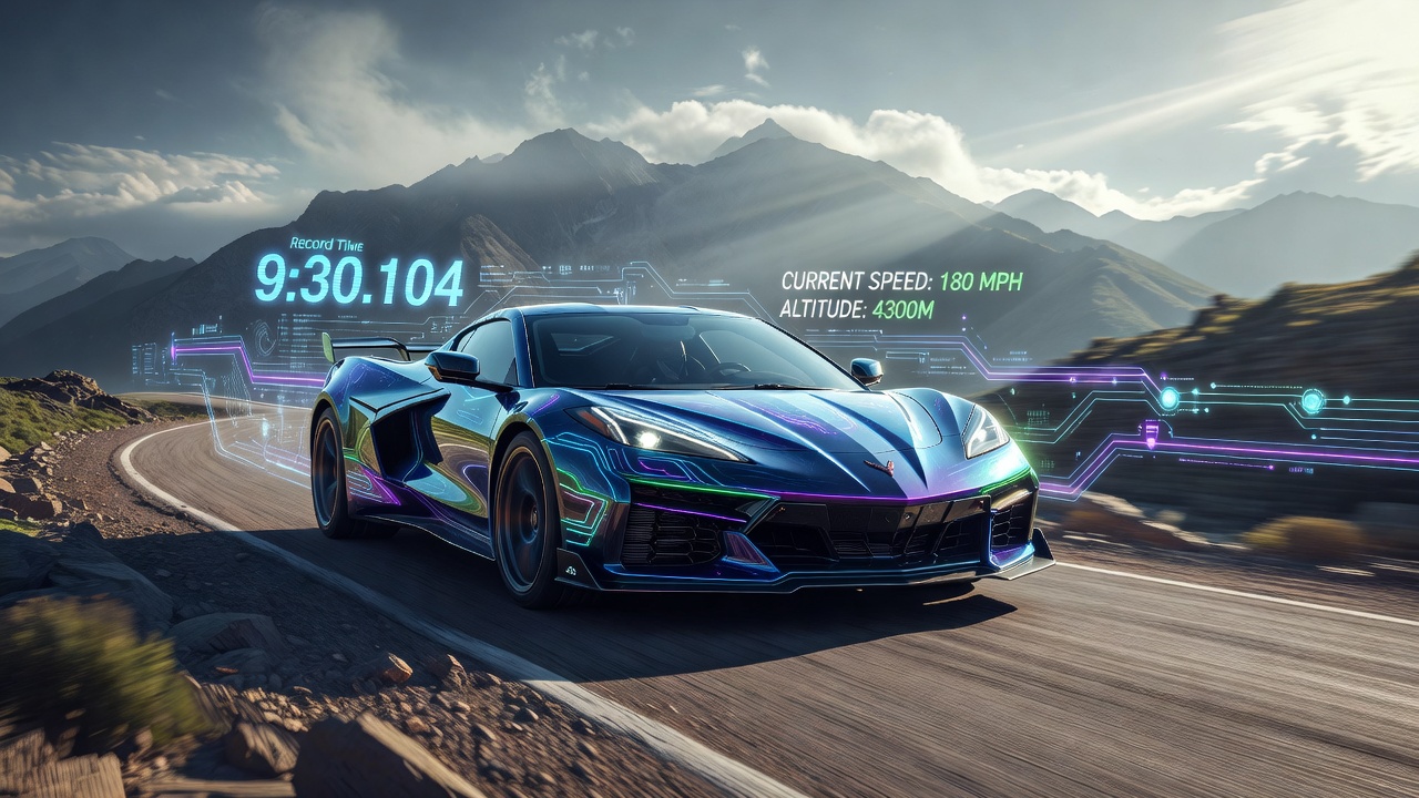 Chevrolet Corvette ZR1X побил рекорд Pikes Peak: быстрее всех серийных авто