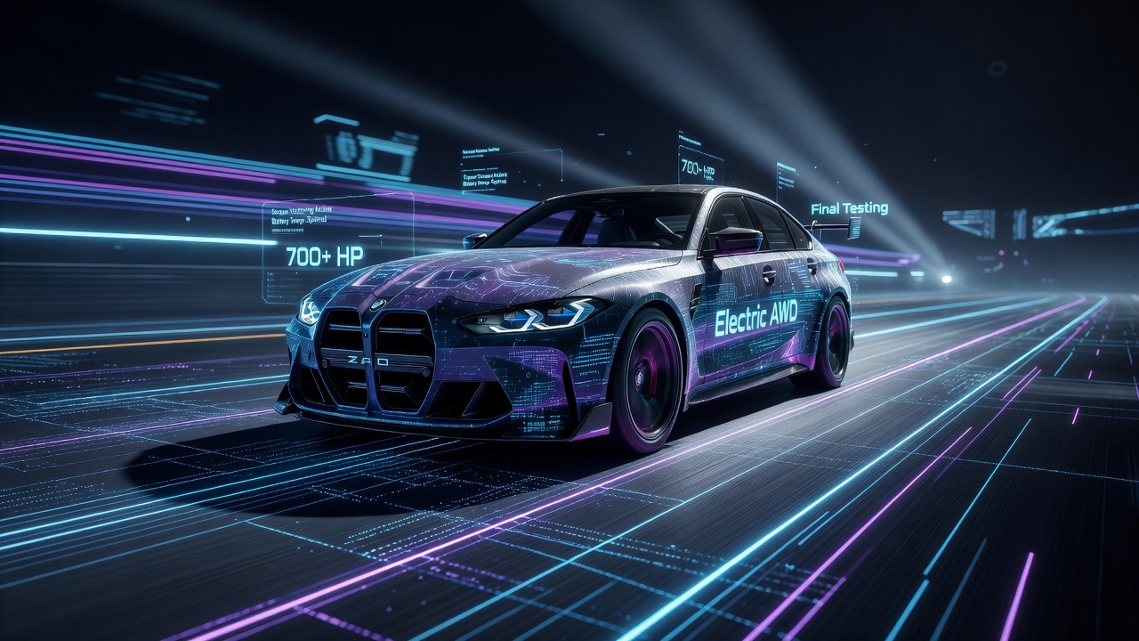 Электрический BMW M3 вышел на финальные тесты: более 700 л.с. на четырёх моторах