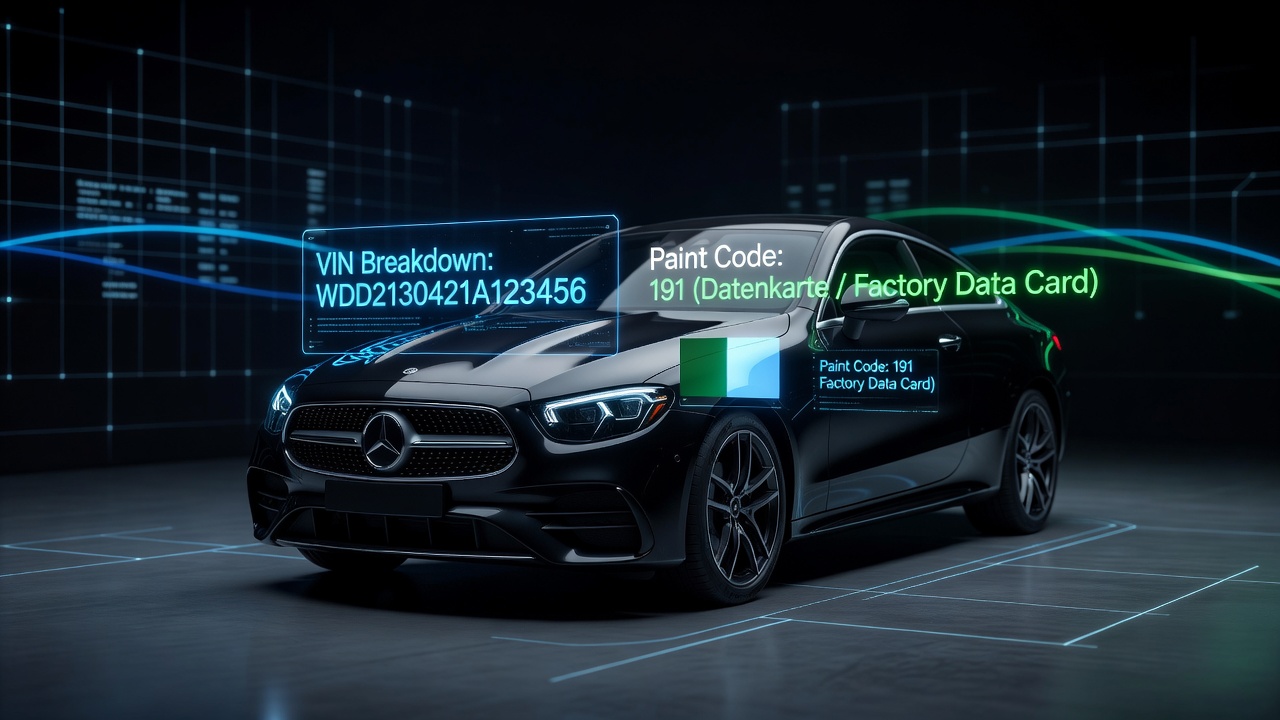 Как узнать цвет Mercedes по VIN: что покажет декодер, а что только дилер